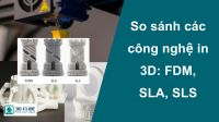 So sánh các công nghệ in 3D: FDM, SLA, SLS